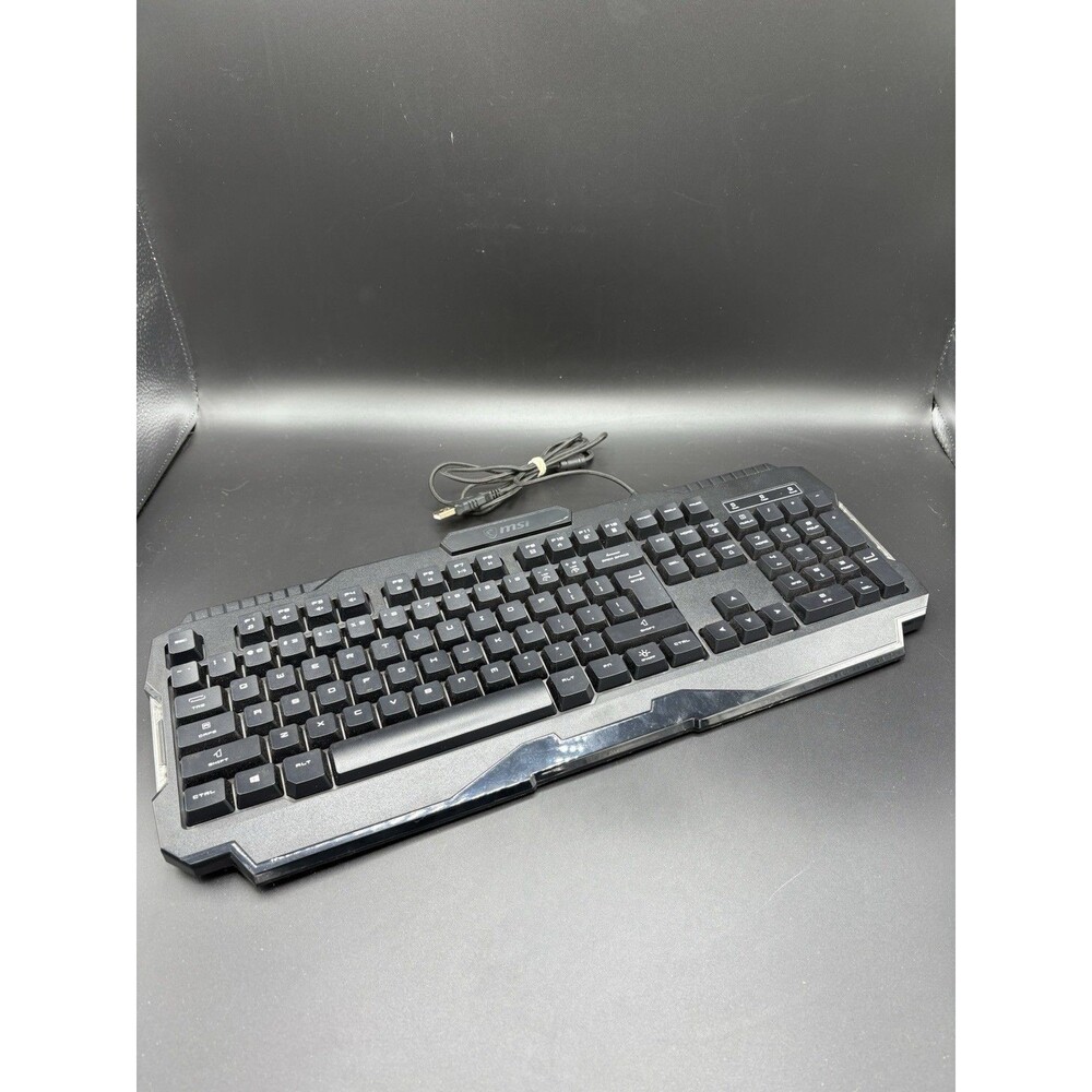 MSI Forge GK100 RGB Gaming Keyboard / Tested / Working